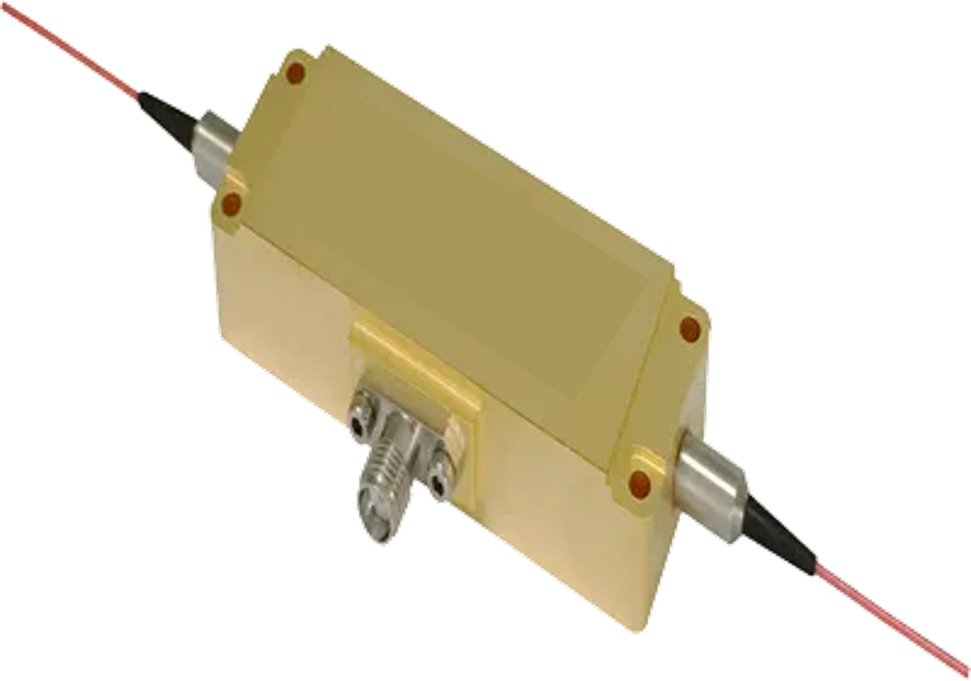 1550 nm, 40 MHz Fiber Coupled Acousto-optic Intensity Modulator, PM Output